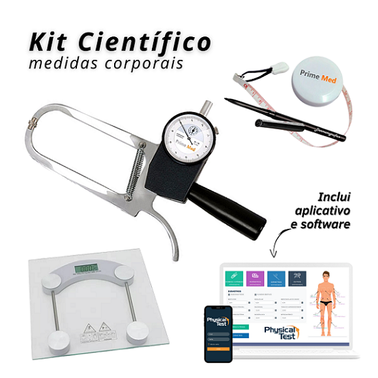 Kit Avalia��o F�sica Cient�fico A10 com balan�a