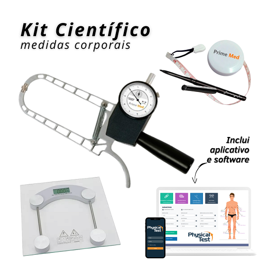 Kit Avaliação Física Científico A30 com balança
